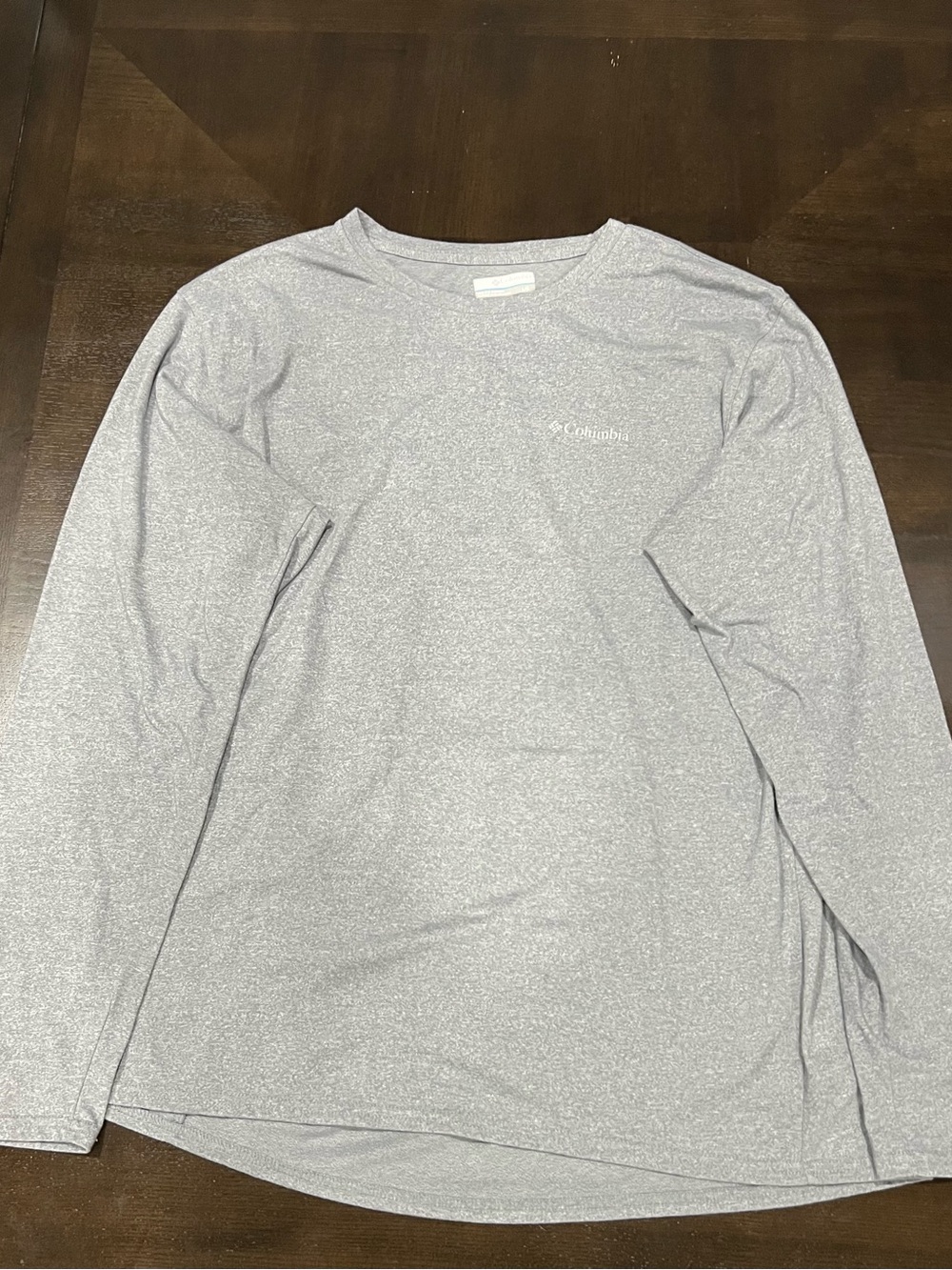 Columbia Men's Size L Long Sleeve Crew Neck T-Shirt Gray